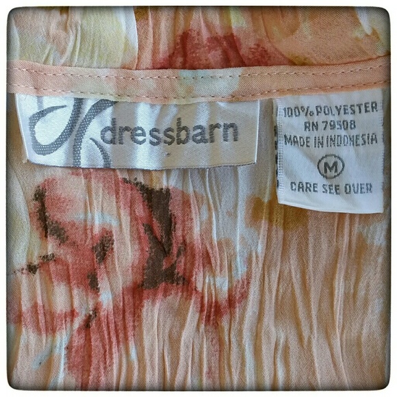 Crinkle Ruffled Button Down Top size Medium - Picture 3 of 6